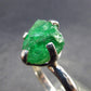 Tsavorite Gem Green Garnet Sterling Silver Ring from Tanzania - 3.74 Grams - Size 9