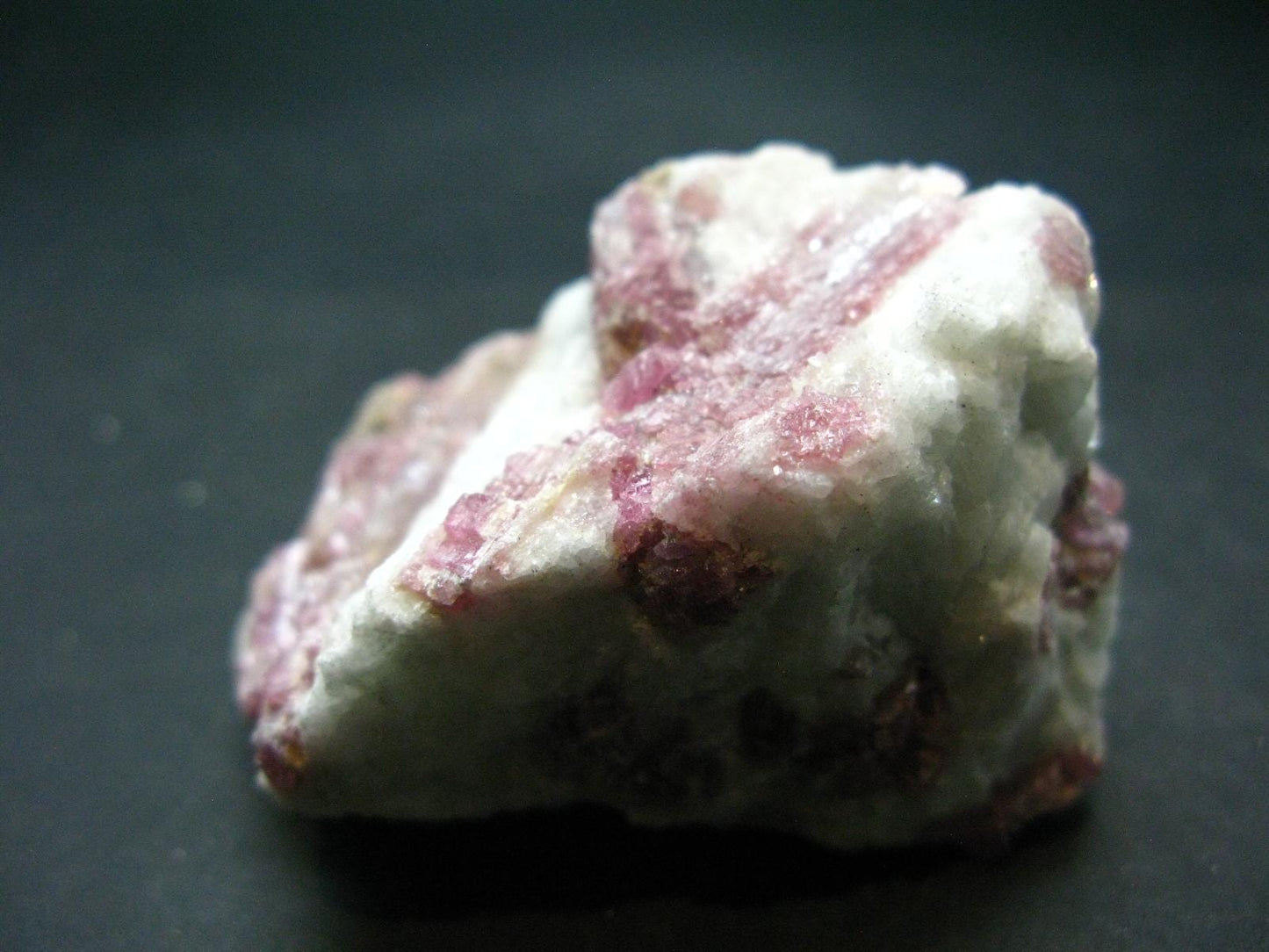 Pink Tourmaline In Quartz Cluster From Brazil - 2.4"