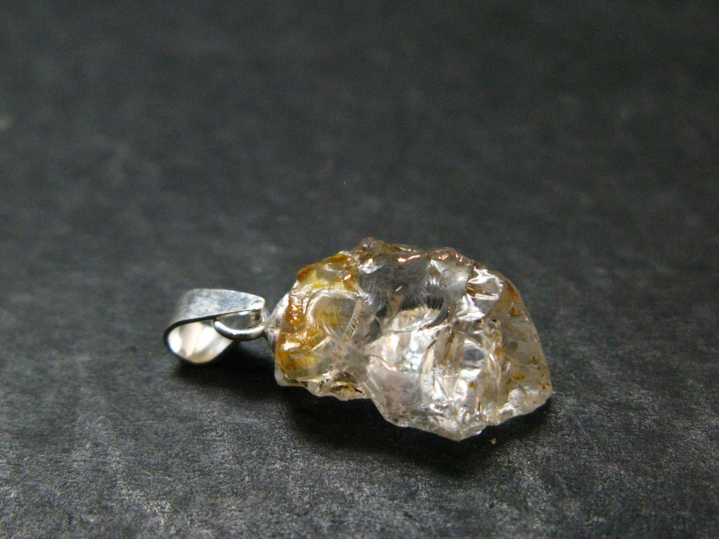 Phenakite Phenacite Crystal Silver Pendant From Russia - 0.8" - 1.14 Grams