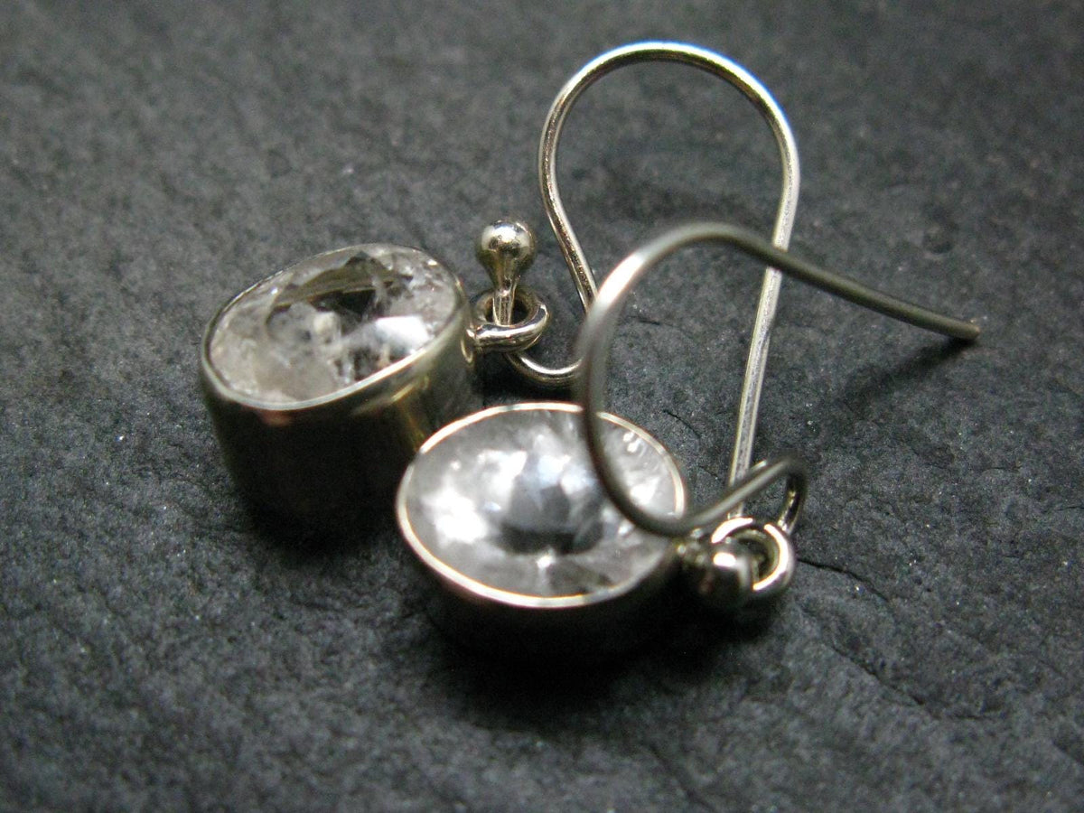 Phenakite Phenacite Silver Earrings From Russia - 2.81 Grams