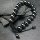 Hematite Genuine Bracelet ~ 7 Inches ~ 10mm Round Beads - w/ Drawstring