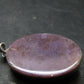 Purple Jade Silver Plated Pendant From Turkey - 1.3" - 6.23 Grams