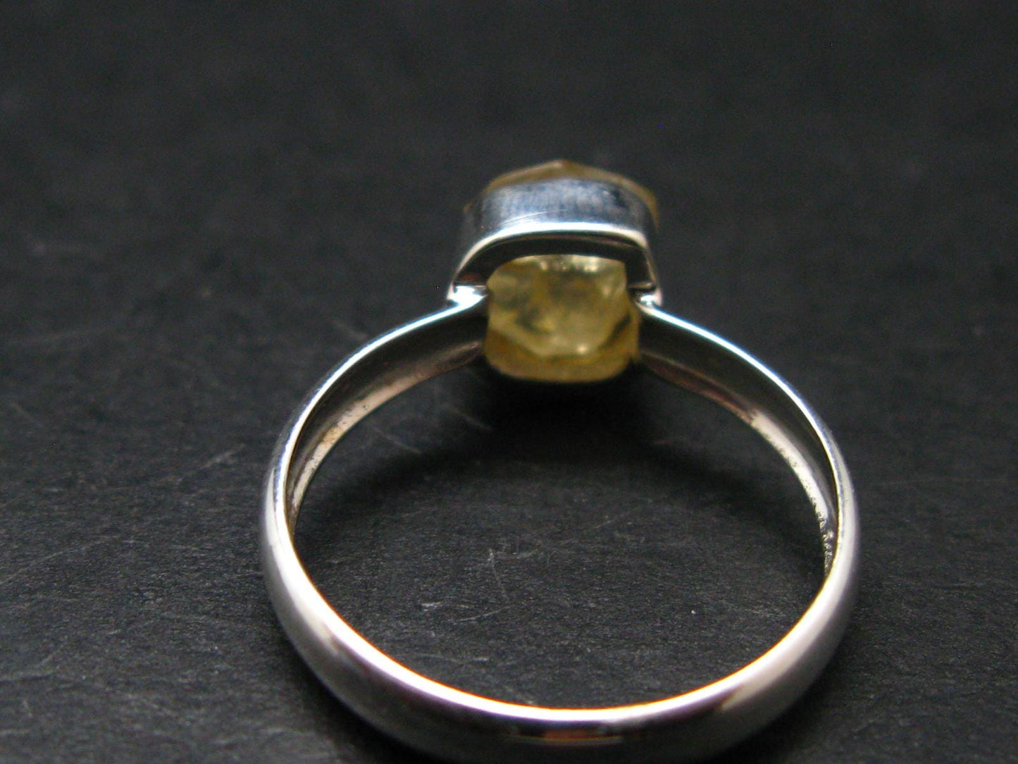 Rare Agni Gold Danburite Silver Ring From Tanzania - 1.89 Grams - size 7