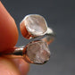 Gray Herderite Silver Ring from Africa - Size 9 - 2.43 Grams