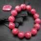 Rhodochrosite Genuine Bracelet ~ 7 Inches ~ 15mm Round Beads