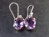 Orchid St. Valentine Gem!! Facetted Natural Amethyst 925 Sterling Silver Drop Earrings - 1.1" - 3.8 Grams