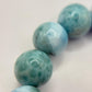 Natural Larimar Bracelet Blue Stone Beaded Bracelet Ocean Inspired Jewelry Gift