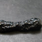 Tibetan Black Tektite Silver Pendant From Tibet - 2.2" - 9.47 Grams