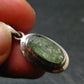 Green Kyanite Crystal Silver Pendant From Tanzania - 1.1" - 2.69 Grams