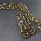 Lot of 3 Natural Tumbled Beads Smoky Quartz Necklaces from Brazil - 18"