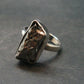 Large Meteorite Campo Del Cielo Sterling Silver Ring From Argentina - 5.24 Grams - Size 7