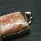Pink Scolecite Sterling Silver Pendant From India - 1.2"