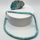 Larimar Round Bead Necklace Ocean Blue Gemstone Necklace Minimalist Jewelry Gift