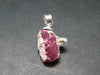 Bixbite Red Emerald Beryl Silver Pendant From Utah USA - 4.85 Carats - 0.7"