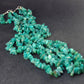 Amazon stone!! Lot of 3 Natural Amazonite (green microcline) Tumbled Beads Necklaces - 18.5" Each