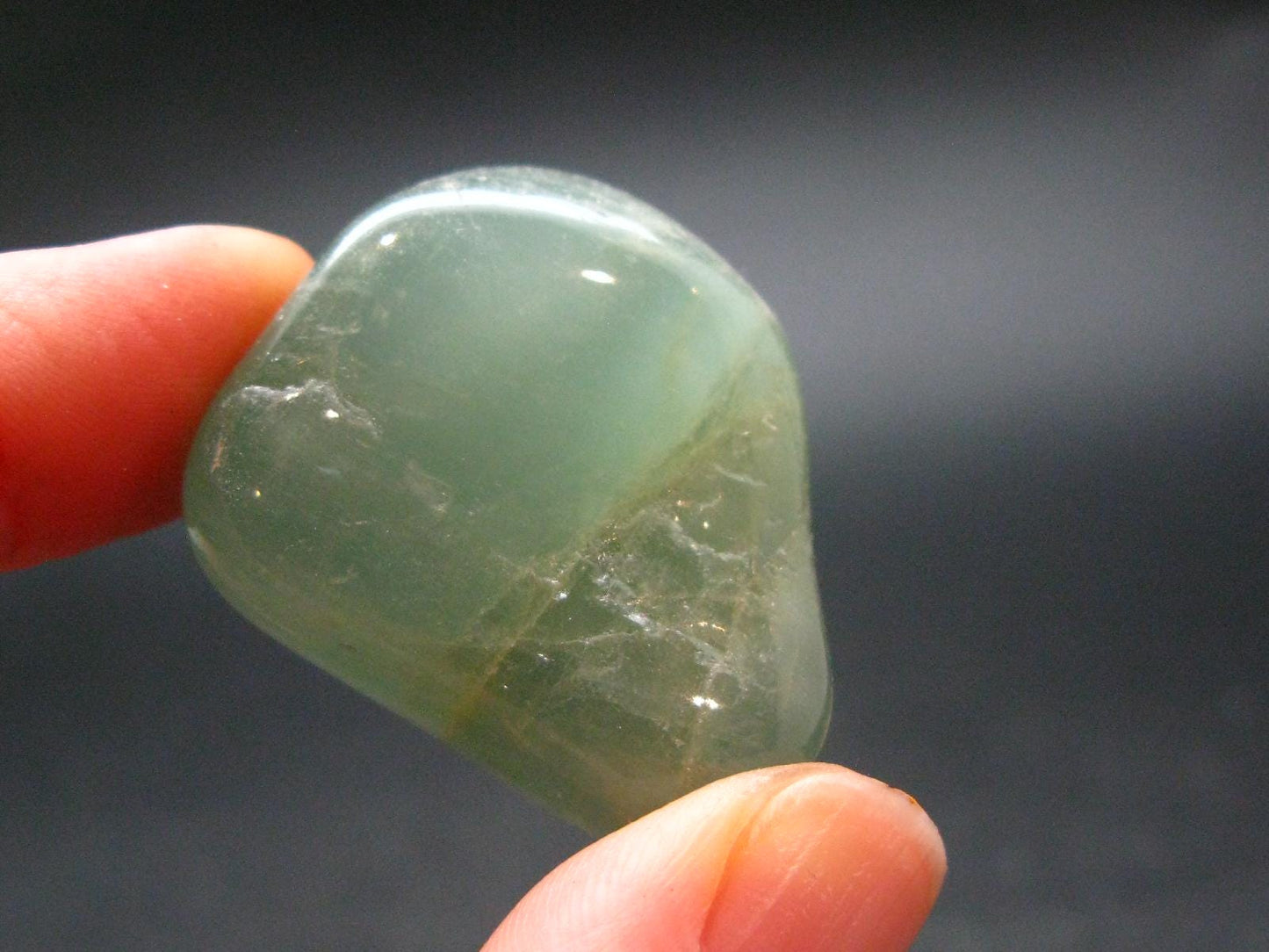 Genuine Blue Aquamarine Tumbled Stone From Brazil - 1.3" - 27.62 Grams