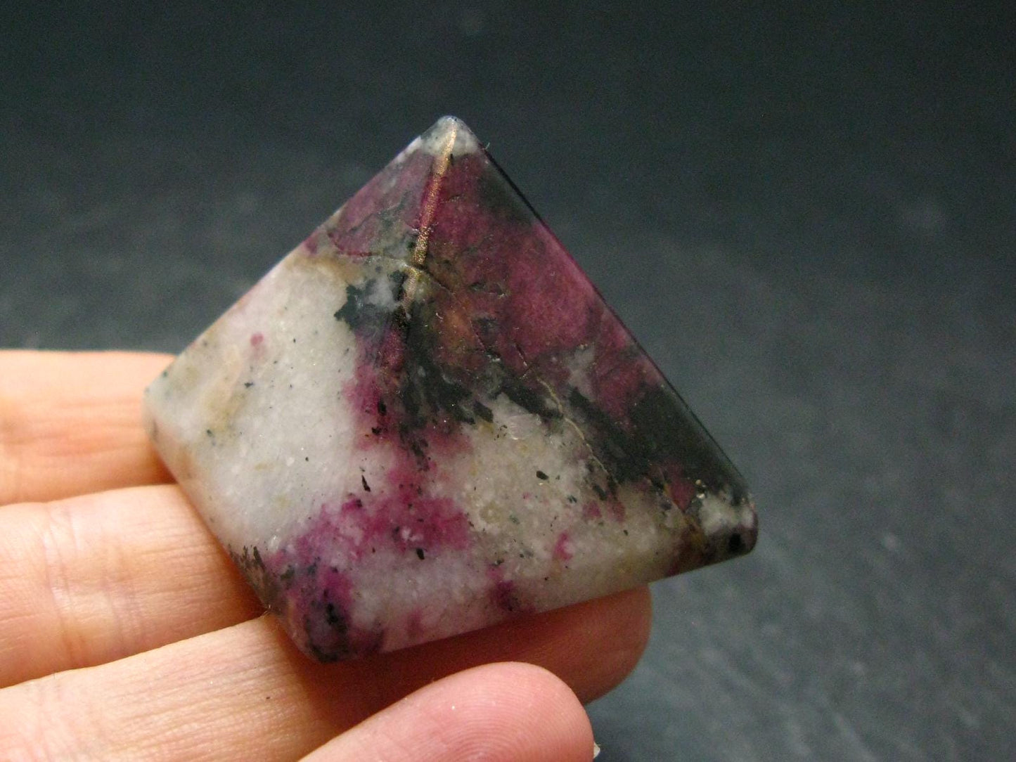 Rare Eudialyte And Aegirine Pyramid From Russia - 1.1" - 37.0 Grams