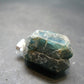Unpolished Terminated Neon Blue Apatite Silver Pendant From Brazil - 2.6" - 10.49 Grams