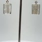 Rutilated Quartz Rectangle Drop Earrings – Natural Crystal Sterling Silver Dangle Jewelry