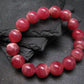 Rhodochrosite Genuine Bracelet ~ 7 Inches ~ 12mm Round Beads