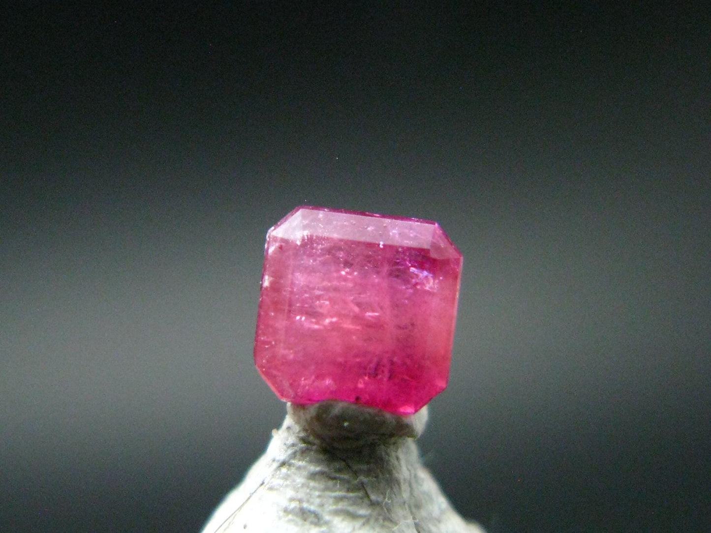 Beautiful Rare Gem Bixbite Red Beryl Emerald Cut Stone From Utah USA - 0.31 Carats - 4.0x4.0mm