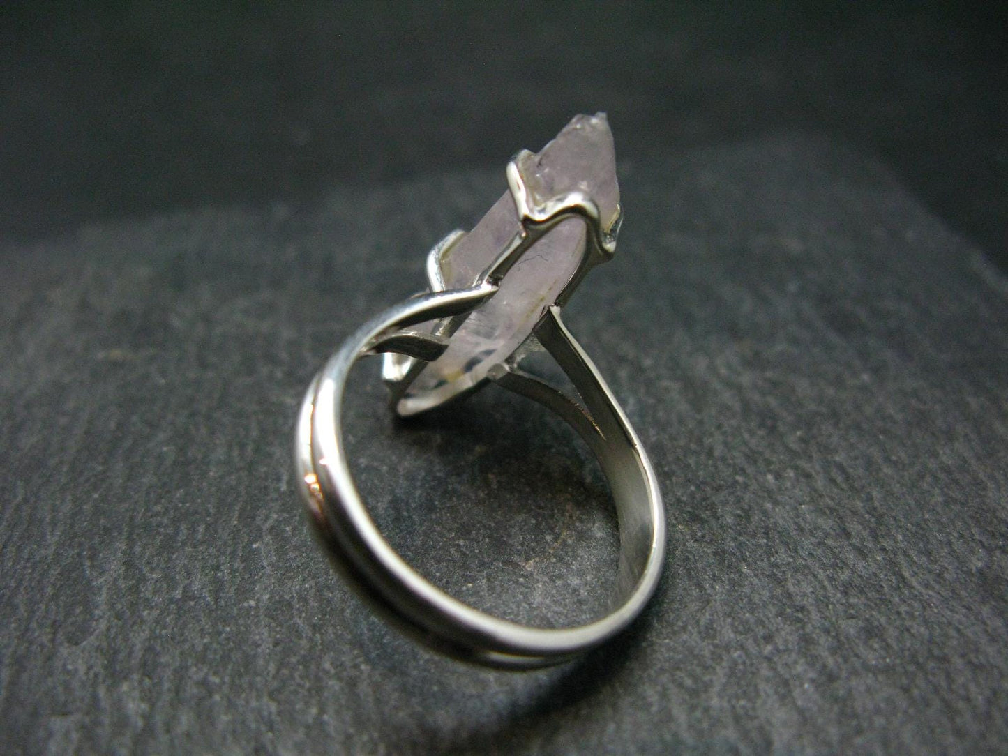 Vera Cruz Amethyst Silver Ring From Mexico - Size 9 - 5.0 Grams
