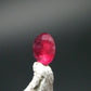 Beautiful Rare Gem Bixbite Red Beryl Emerald Cut Stone From Utah USA - 0.19 Carats - 4.0x3.2mm