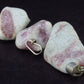 Set of 3 Natural Pink Tourmaline Rubellite Quartz Pendant From Brazil