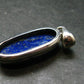 Lapis Lazuli Silver Pendant From Afghanistan - 1.6" - 8.47 Grams