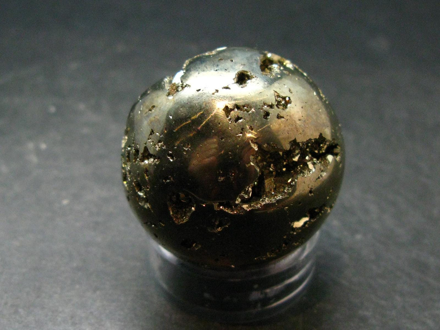 Pyrite Crystallized Sphere From Peru - 1.4" - 118.67 Grams