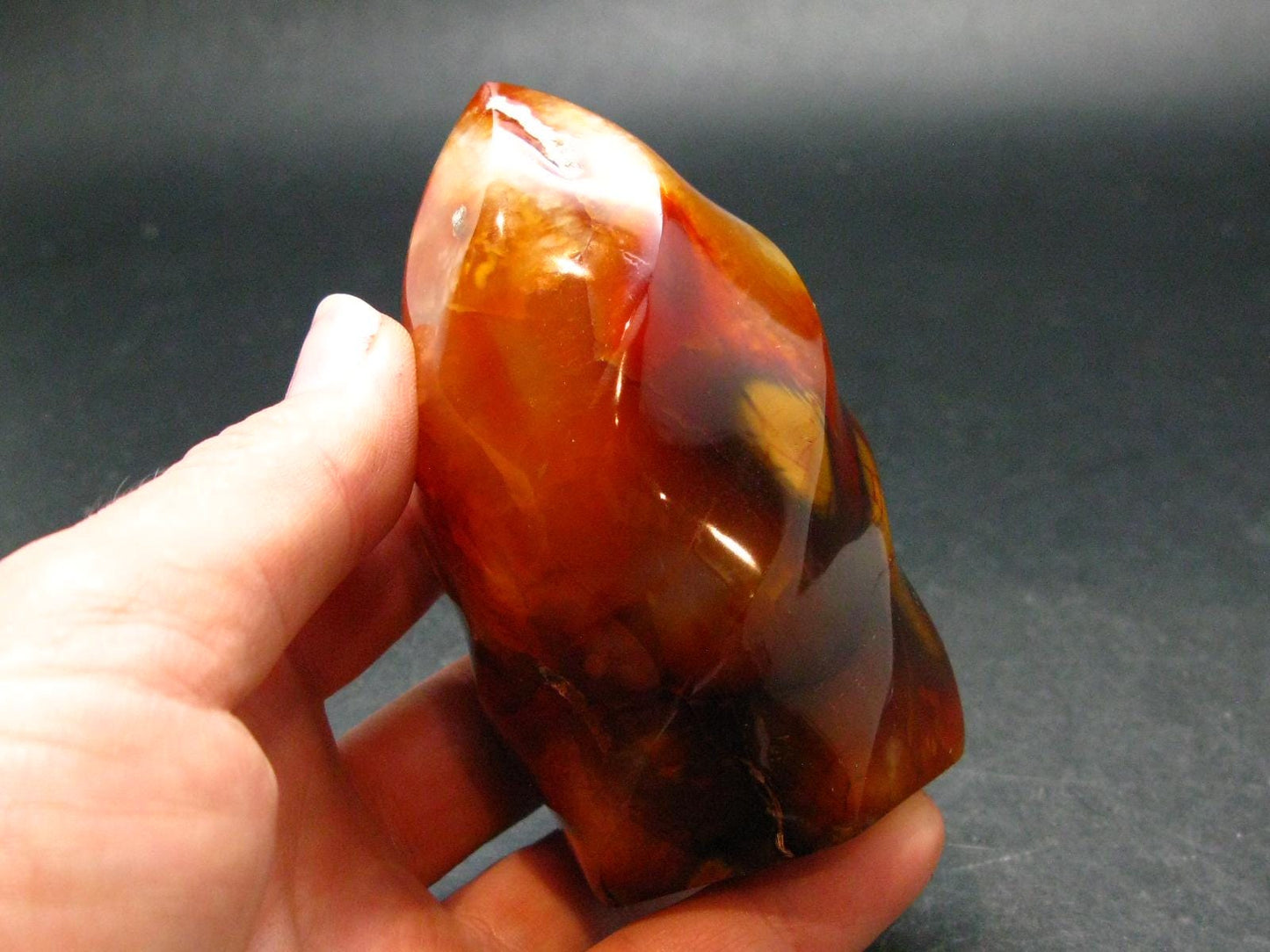 Carnelian Agate Obelisk From Madagascar - 3.2"