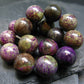 Atlantasite (Stichtite & Serpentine) Genuine Bracelet ~ 7 Inches ~ 12mm Round Beads