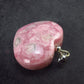 Rhodochrosite Heart Silver Pendant from Alma Colorado - 1.2" - 15.4 Grams