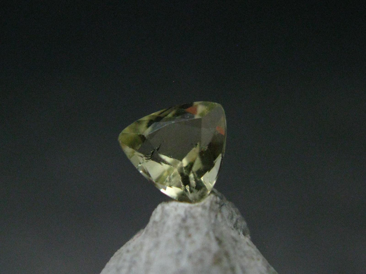 Golden Facetted Herderite Cut Gem From Brazil - 0.42 Carats
