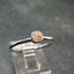 Muonionalusta Meteorite Sterling Silver Ring from Sweden - 1.53 Grams - Size 8