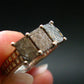 Muonionalusta Meteorite Sterling Silver Ring from Sweden - 3.16 Grams - Size 6