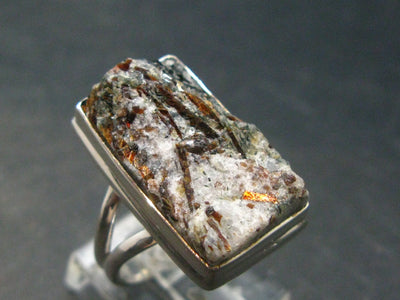 Astrophylite Astrophyllite Silver Ring From Russia - Size 8 - 8.52 Grams