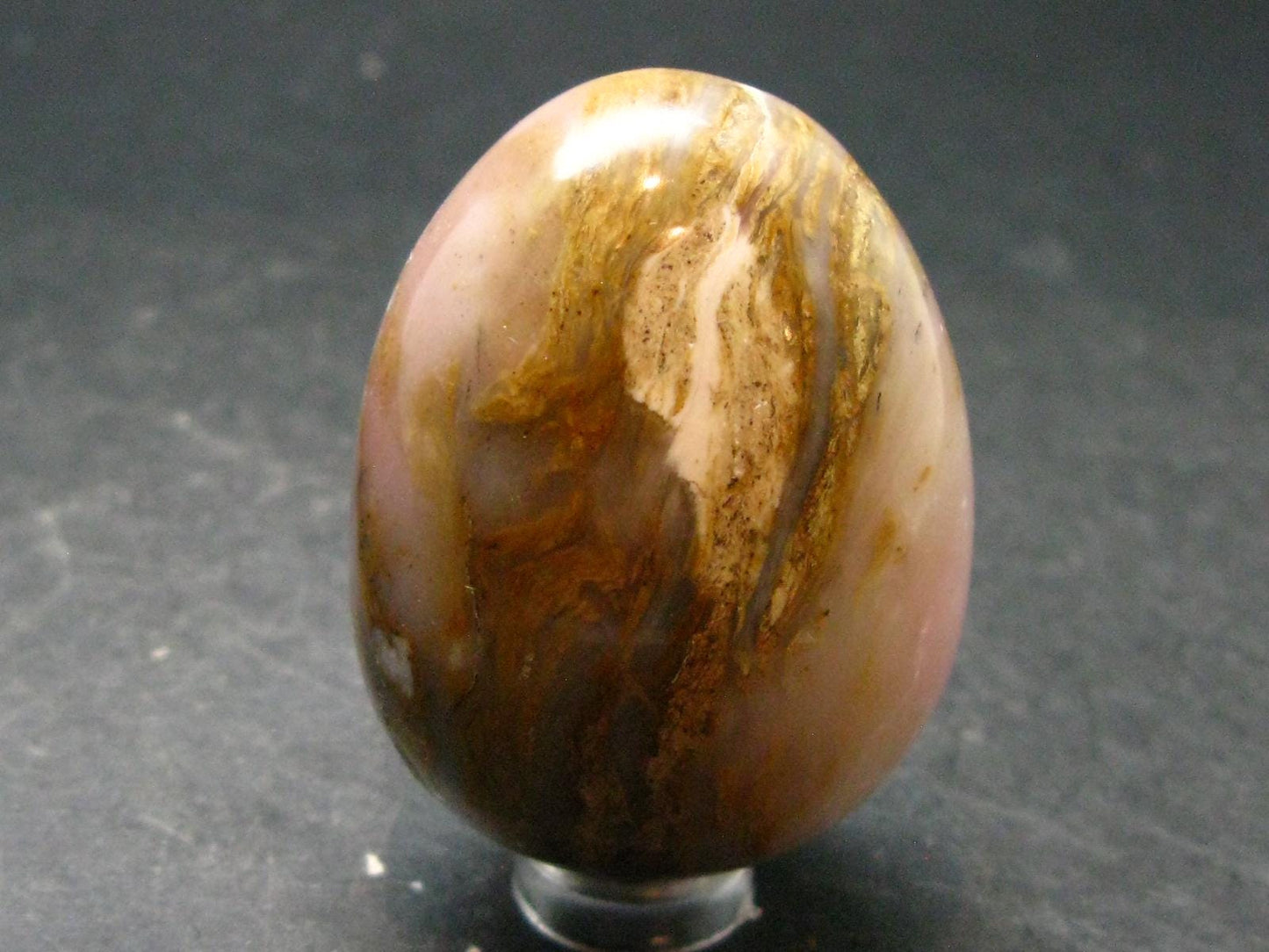 Rare Pink Opal Egg from Peru - 87.79 Grams, 2.0"