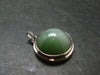 Nephrite Jade Cabochon Pendant From Canada - 1.2" - 11.42 Grams