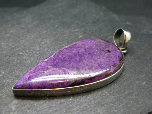 Sugilite Silver Pendant From South Africa - 2.2"