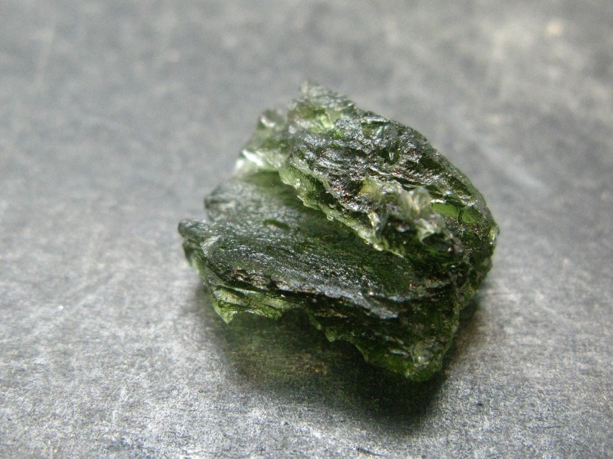 Moldavite Tektite Raw Piece from Czech Republic - 0.7" - 12.65 Carats - 2.53 Grams