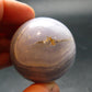 Rare Blue Lace Holly Chalcedony Agate Sphere From Malawi - 1.5"
