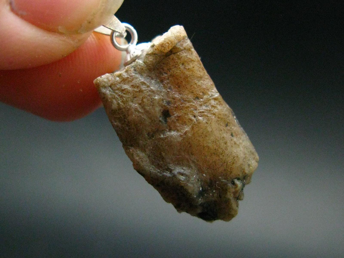 Phenakite Phenacite Crystal Silver Pendant From Brazil - 1.0" - 4.57 Grams