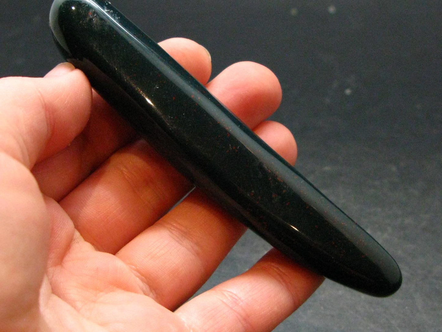 Bloodstone Wand From India - 3.9" - 38.42 Grams