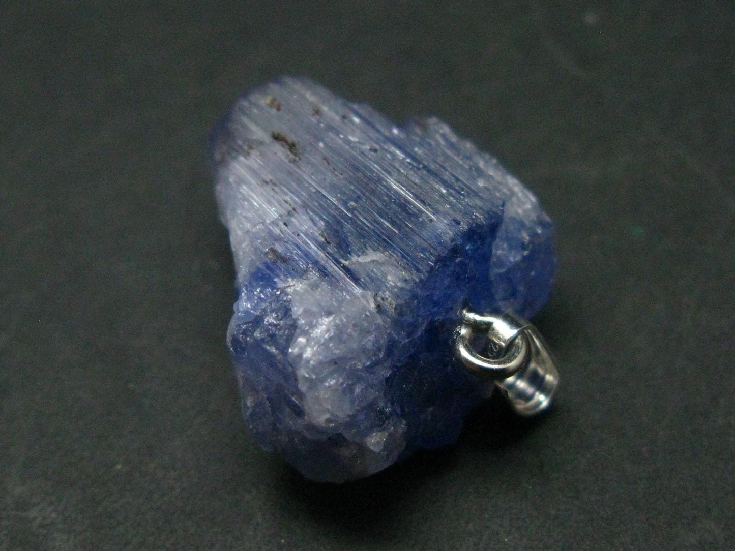 Tanzanite Pendant In Sterling Silver From Tanzania - 1.1" - 7.96 Grams