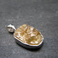 Large Natural Agni Gold Danburite Sterling Silver Pendant from Tanzania - 1.0" - 3.16 Grams