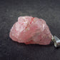 Strawberry Quartz Silver Pendant From Brazil - 1.1" - 3.89 Grams