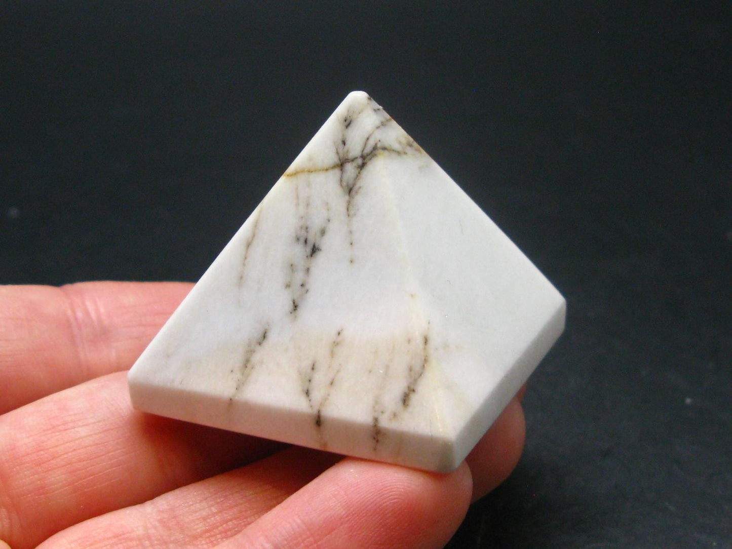 Rare White Barite Pyramid From Norway - 1.2"