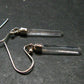 Lemurian Quartz Seed Crystal Silver Earrings From Brazil - 1.5"