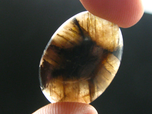 Chiastolite Variety of Andalusite Cabochon from China - 1.0"